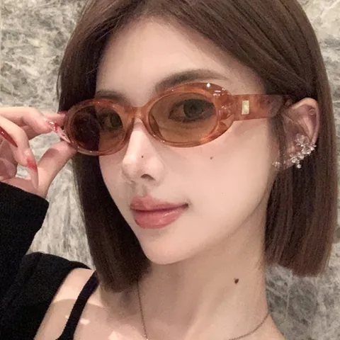 Retro Oval Sunglasses For Women Men Fashion Vintage UV400 Sun Glasses Outdoor Travel Personal Minimalism Eyewear Accessories