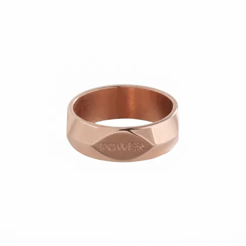 Nordischer Minimalistischer Geometrischer Titanstahl Ring Für Damen Herren Power Buchstaben Graviert Dreieck Quadrat Bandring