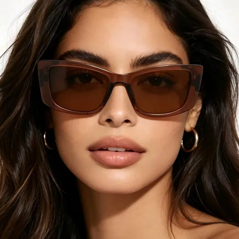 Retro Small Cat Eye Sunglasses For Women Men Metal Hinge PC Frame UV400 Sunshade Glasses Fashion Street Shot Eyewear