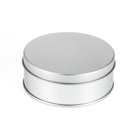 High Grade Aluminum Jewelry Box Round Silver Metal Storage Box For Rings Necklaces Bracelets Minimalist Matte Gift Packaging Box