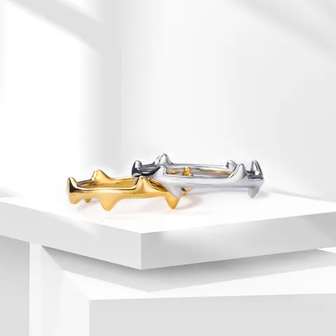 Titanstahl Dornenring Minimalistischer Ewiger Reben Brombeer Bandring Streetstyle Punk Edelstahl Schmuck Für Herren Damen