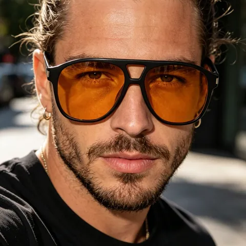 Occhiali da Sole Aviatore retrò per Uomo Donna Protezione UV400 Montatura in PC Lente in AC Moda Street Style Ins Occhiali