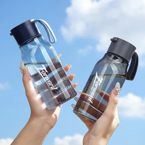 Food Grade Plastic Sports Water Bottle Outdoor Portable Direct Drinking Leakproof Travel Cup For Cycling Climbing Students