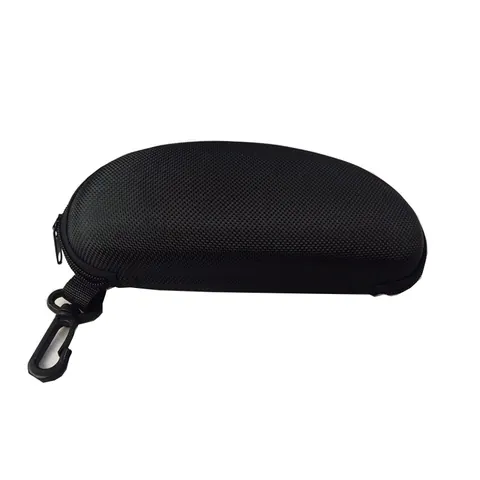 Tragbare EVA Hardcase Sonnenbrillen Box Mit Reißverschluss Und Haken Schwarz Reise Schutzbrillen Tasche Aufbewahrungsetui