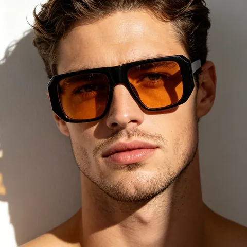 Vintage Square Sunglasses For Women Men Fashion Small Frame Retro Street Style UV400 PC AC Sunglasses For Outdoor Daily Wear