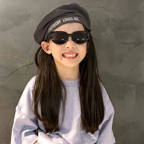 Retro Kids Cat Eye Sunglasses UV400 Protection Fashion Boys Girls PC Frame Polycarbonate Lens Sun Glasses For Outdoor Travel