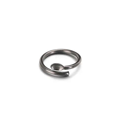 Vintage Titanstahl Löffelform Offener Ring Für Damen Herren Einzigartiges Ohrlöffel Design Streetwear Hip Hop Fingerring