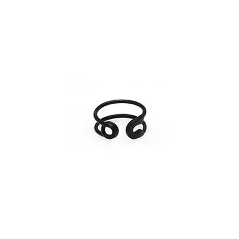 Vintage Titanstahl Sicherheitsnadel Offener Ring Punk Hip Hop Verstellbarer Fingerring Für Herren Damen Streetwear Schmuck