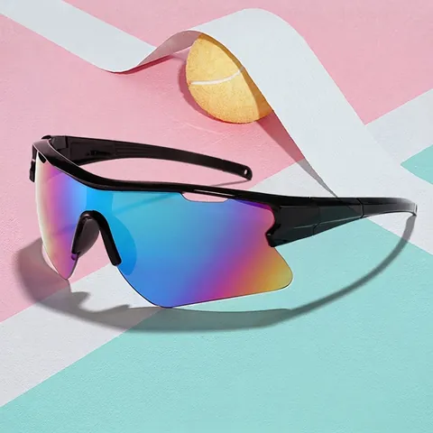 Gafas de Sol Deportivas Sin Montura para Niños Protección UV400 Montura de PC Lentes de Policarbonato Ciclismo Correr para Niños Niñas