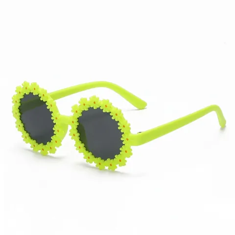 Cute Flower Shaped Children's Sunglasses Cartoon Daisy UV400 Protection Sun Shades For Boys Girls Outdoor Party Eyewear