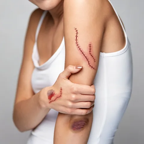 Realistic Bruise Temporary Tattoo Stickers Waterproof Halloween Scars Body Art Aesthetic Horror Special Effects Makeup Decals
