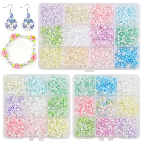 Juego de Cuentas de Vidrio Irregulares de Colores Mezclados Accesorios de Joyería DIY para Pulseras Collares Horquillas Estilo Antiguo