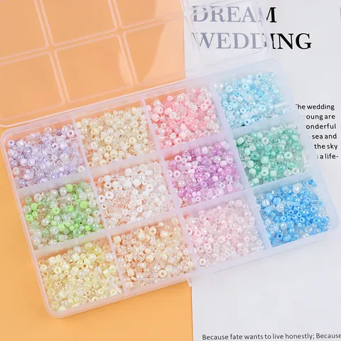 Juego de Cuentas de Vidrio Irregulares de Colores Mezclados Accesorios de Joyería DIY para Pulseras Collares Horquillas Estilo Antiguo
