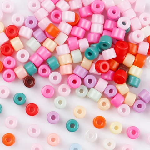 Cuentas de Barril de Vidrio Coloridas de Alta Calidad para Hacer Joyas DIY Cadenas de Teléfono Collares Accesorios de Cuentas de Vidrio