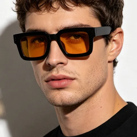 Square Frame Sunglasses For Women Men Retro ins Style UV400 Protection Driving Glasses Fashion Geometric PC Frame AC Lens Shades