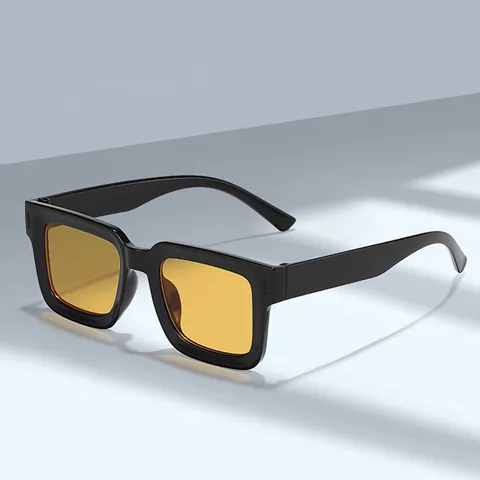 Square Frame Sunglasses For Women Men Retro ins Style UV400 Protection Driving Glasses Fashion Geometric PC Frame AC Lens Shades
