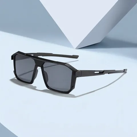 Rectangular Mirrored Sports Sunglasses UV400 Outdoor Cycling Eyewear Unisex Minimalist PC Frame Sunshades Fashion Accessories