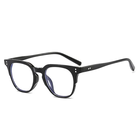 Vintage Round Anti-Blue Light Glasses Frame Men Women Retro Computer Gaming Glasses Metal Frame Clear Lens Eyewear