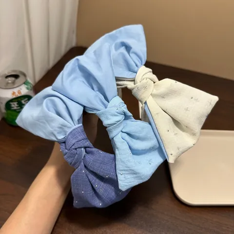 Cerchietto Con Fiocco Gypsy In Stile Ins Coreano Strass Tessuto Non Tessuto Parte Superiore Del Cranio Alta Cerchietto Per Capelli Per Donna Accessori Per Capelli Alla Moda