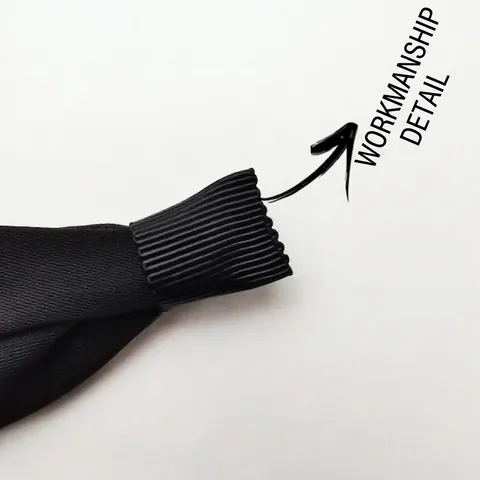 Cerchietto Largo con Nodo Pieghettato Stile Coreano per Donna Elegante Fascia per Capelli in Tessuto Tinta Unita Accessori per Capelli Minimalista