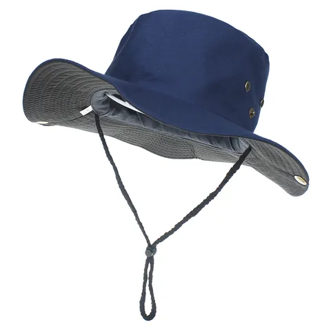 Unisex Outdoor Faltbarer Anglerhut Breite Krempe Sonnenschutz Fischerhut Mit Verstellbarem Winddichtem Seil Zum Angeln Reisen