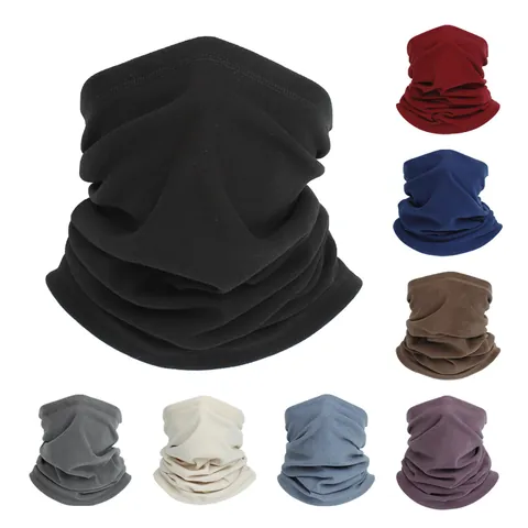 Winter Warm Rabbit Hair Neck Warmer Windproof Thermal Neck Gaiter For Outdoor Cycling Running Sports Unisex Neck Cover
