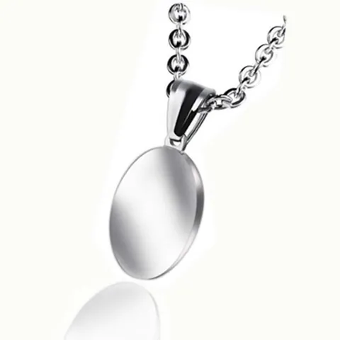 Stainless Steel Virgin Mary Oval Pendant Necklace For Women Men Inlaid Rhinestone Religious Jewelry Gold Silver Plate Charm