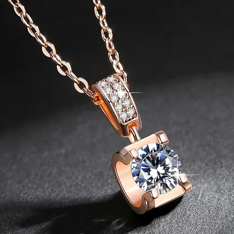 Fashionable Bull Head Pendant Necklace For Women Copper Zirconia Inlaid Clavicle Chain Jewelry Accessory Gift