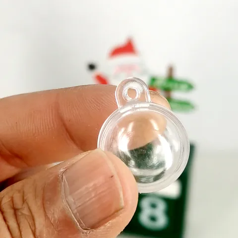 Transparente Befüllbare Kunststoff-Ornamente Weihnachtskugeln Für Feiertags-Party Hochzeit Haus Mall Dekor DIY Basteln Display