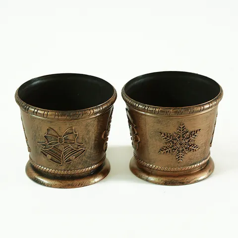 Christmas Tree Stand Base Plastic Holiday Tree Foot Basin Gold Silver Bronze Patterned Festive Christmas Decorations