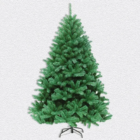 Árbol de Navidad Artificial de PVC Cifrado Para Decoración de Fiesta en Casa de Hotel Pino Verde Con Soporte de Metal Varios Tamaños Decor