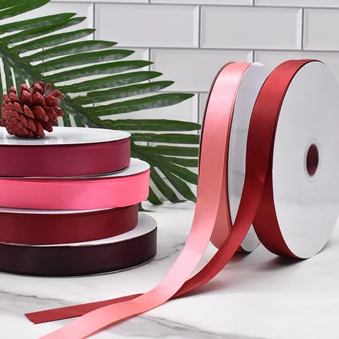 High Density Polyester Satin Ribbon For Gift Packaging Wedding Decoration Flower Wrapping DIY Crafts Elegant Smooth Soft Tape