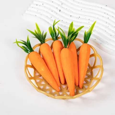 Ostern Karotten Dekorationen Schaumstoff Glitzer Karotten Für Festliche Party Haus Dekoration DIY Handwerk Künstliche Gemüse Ornamente