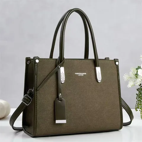 Bolso Tote de Mujer Retro de Gran Capacidad de Cuero PU Bolso de Hombro Cruzado Versátil de Mano para Viajar con Cinturón