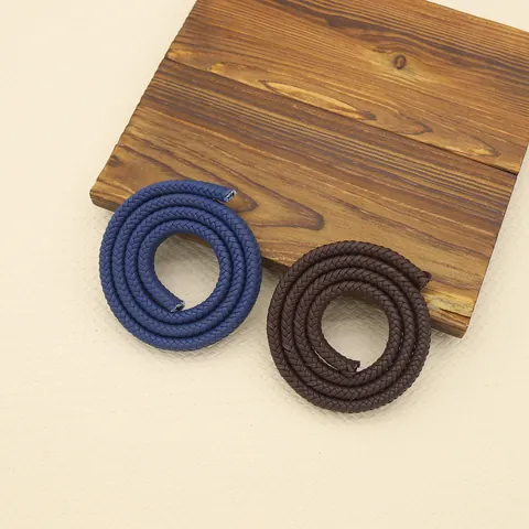 Retro 12-Strand Braided PU Leather Cord 12mm Thick Artificial Leather Rope For DIY Keychain Handmade Jewelry Accessories