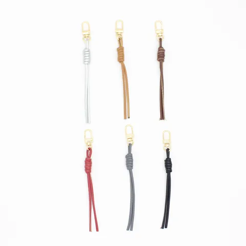 Handmade Woven PU Leather Rope Keychain Creative Solid Color Braided Strap Bag Charm Pendant for Keys Women Men Accessories