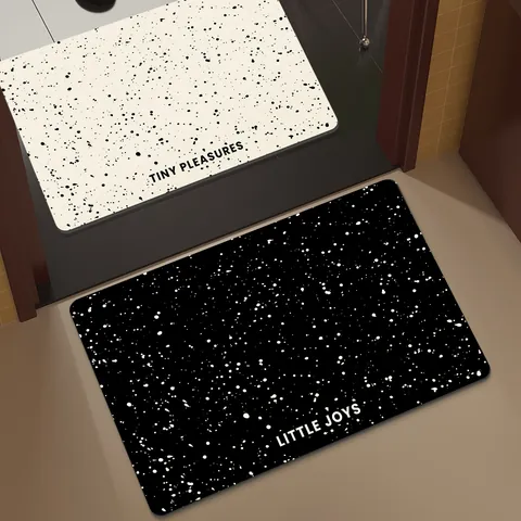 Alfombrilla de Baño Absorbente de Tierra de Diatomeas Antideslizante Alfombra de Baño Secado Rápido Moderno Minimalista