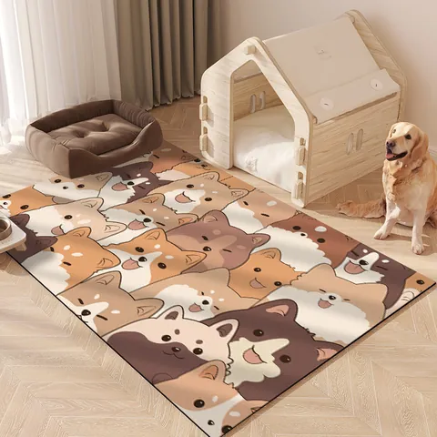 Tappetino Per Recinzione Per Animali In Pelle PVC Impermeabile Antiscivolo Motivo Animale Lavabile Durevole