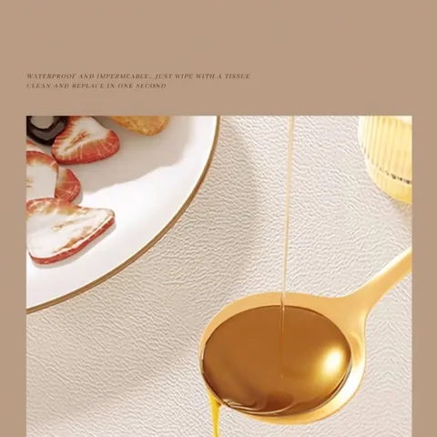 American Waterproof PVC Leather Tablecloth Geometric Pattern Oilproof Heat Resistant Rectangular Desk Protector Mat Home Decor