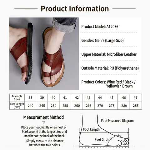 Men Flip Flops Microfiber Leather Summer Sandals Non-slip Wear-resistant Breathable Outdoor Beach Thong Sandals Casual Men Shoes