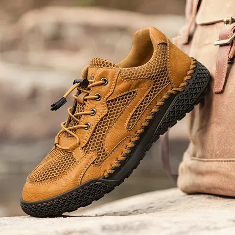 Sandali Sportivi da Uomo All'aperto Scarpe da Trekking in Mesh Traspirante Estive Antiscivolo Punta Chiusa Scarpe Casual da Trekking