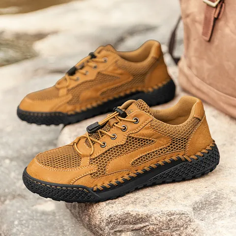 Sandali Sportivi da Uomo All'aperto Scarpe da Trekking in Mesh Traspirante Estive Antiscivolo Punta Chiusa Scarpe Casual da Trekking