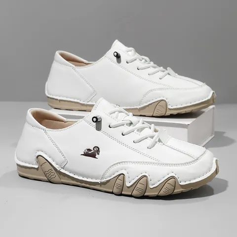 Wide Width Casual Shoes for Men Women Low Top Fashion Sneakers Octopus Rubber Outsole Microfiber Leather Martin Shoes