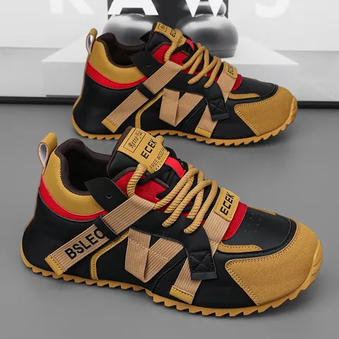 Scarpe Dad Rétro Chunky da Uomo 2025 Inverno Nuova Suola Spessa Blocchi di Colore Patchwork Sneakers Casual Scarpe Sportive alla Moda