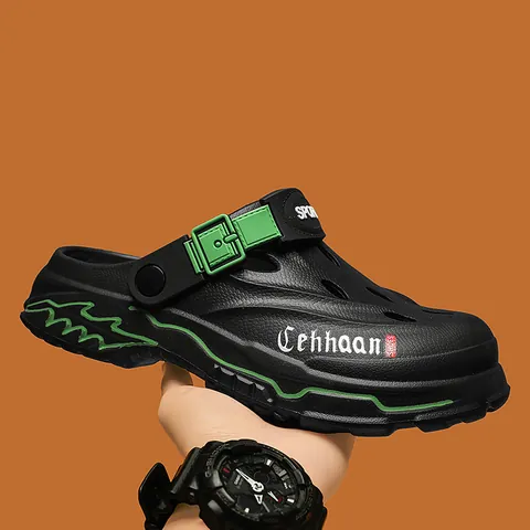 2025 Designer Men's Outdoor Breathable Eva Clogs Summer Casual Non-Slip Two-Way Wear Beach Wading Shoes Lightweight Sandals