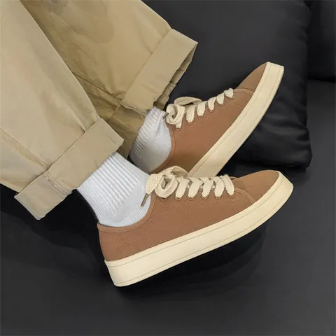 Sneakers Retro da Uomo in Pelle Sintetica Con Suola Spessa in Gomma Lacci Spessi Scarpe Casual Designer Per Tutte le Stagioni