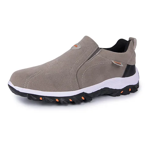 Men's Casual Outdoor Shoes Breathable Mesh Hiking Sneakers Slip-On Lightweight Running Shoes Sport Casual Footwear