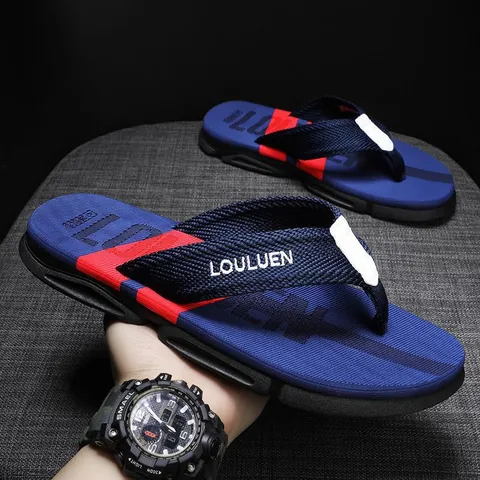Infradito Casual da Uomo Sandali da Spiaggia all'Aperto Estivi Antiscivolo in EVA PVC Louluen Style Scarpe da Vacanza