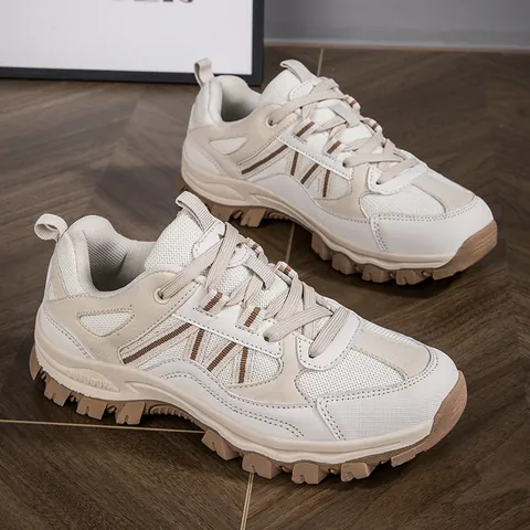 Scarpe da Trekking Uomo Donna Outdoor Casual Antiscivolo Resistenti all'Usura Suola Spessa Chunky Sneakers Tessuto Traspirante Scarpe da Arrampicata