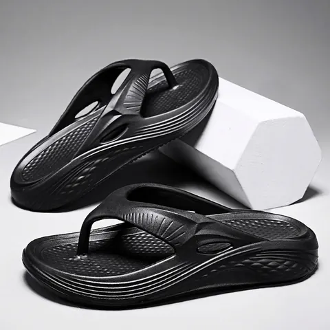 Herren Flip Flops Dicke Sohle EVA Rutschfest Sommer Strand Zehentrenner Leicht Kausal Sportlich Pantoletten Für Männer